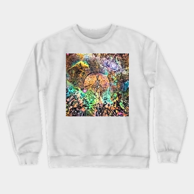 Abstracted spiritual scene Crewneck Sweatshirt by rolffimages